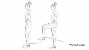 Resistance band hip flexion Strength Workout