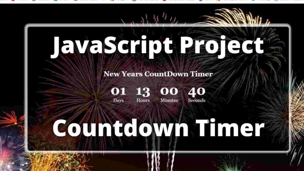 Javascript project countdown timer