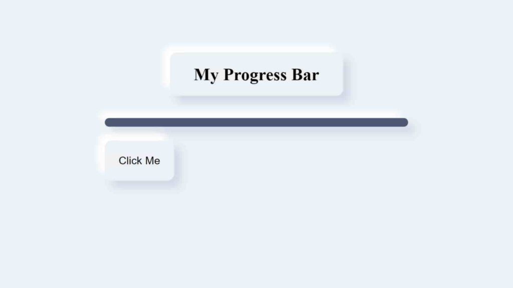 How to create progress bar JavaScript HTML CSS, JavaScript Progress Bar