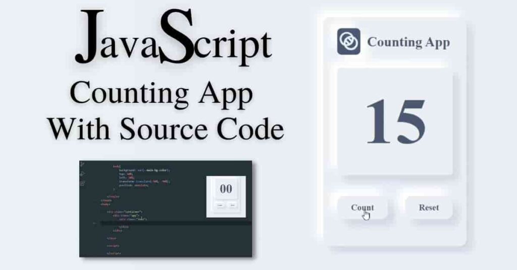 JavaScript Project Build Counting App With HTML CSS & Pure JavaScript Beginner Project
