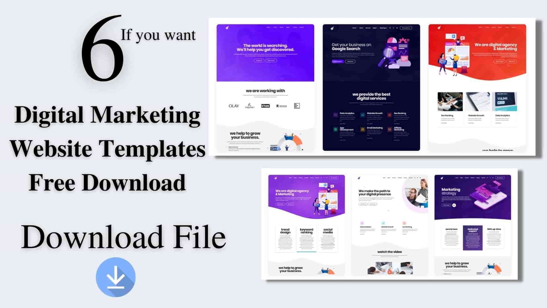 Read more about the article Free Digital Marketing Agency Website Template Download 2022
