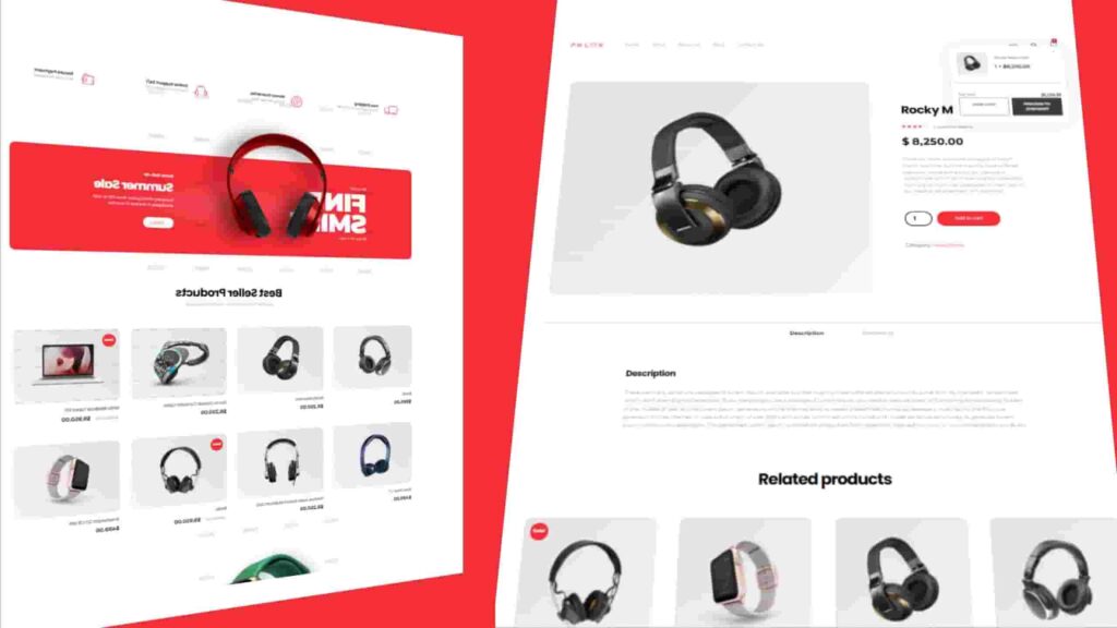 ecommerce website html templates free download
