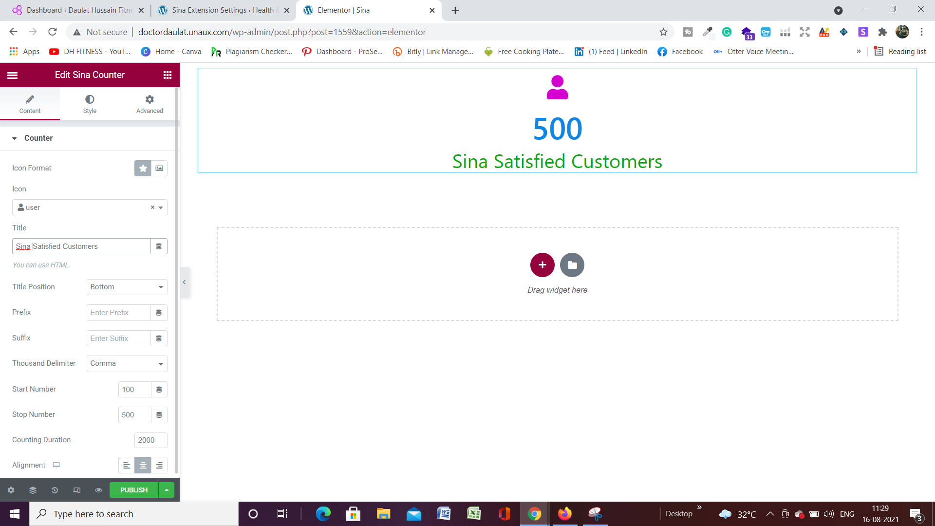Sina Extension Counter addons for elementor Sina Extension Counter addons for elementor