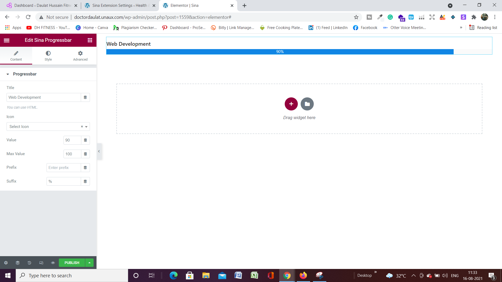 Sina Extension Progresses bar addons for elementor Sina Extension Progresses bar addons for elementor