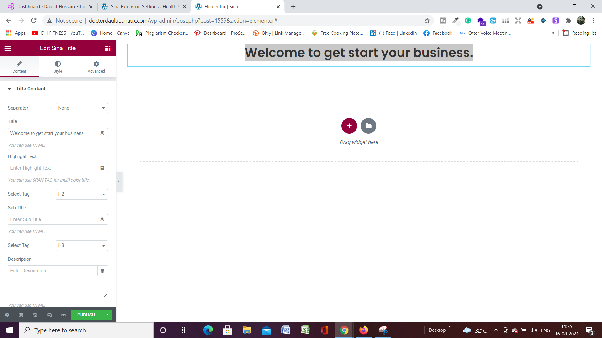 Sina Extension Title addons for elementor Sina Extension Title addons for elementor